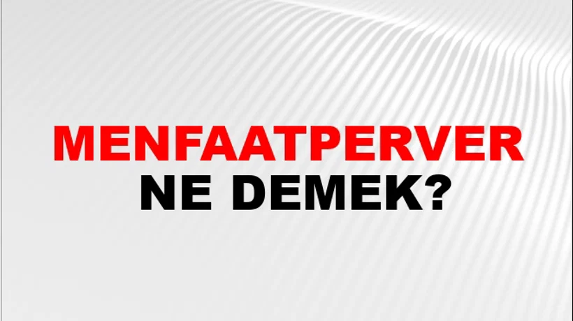 Menfaatperver Menfaatperver