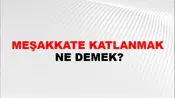 Meşakkate Katlanmak