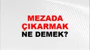 Mezada Çıkarmak (Veya koymak)