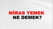 Miras Yemek