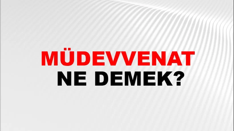Müdevvenat Müdevvenat