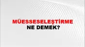 Müesseseleştirme