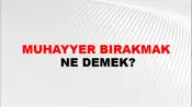 Muhayyer Bırakmak