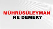 Mührüsüleyman