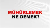 Mühürlemek