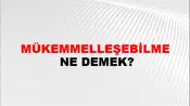 Mükemmelleşebilme