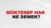 Müktesep Hak