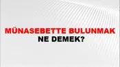 Münasebette Bulunmak