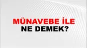Münavebe İle