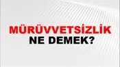 Mürüvvetsizlik