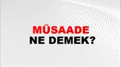 Müsaade