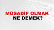 Müsadif Olmak