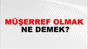 Müşerref Olmak