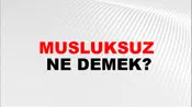 Musluksuz