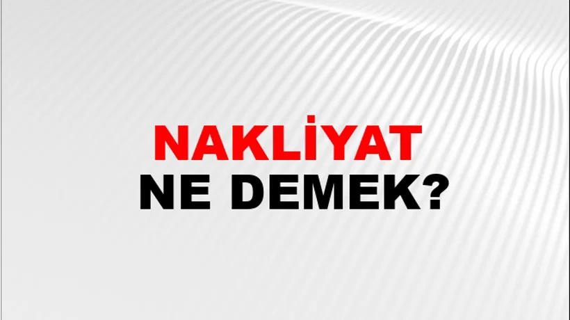 Nakliyat Nakliyat