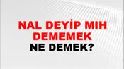 Nal Deyip Mıh Dememek