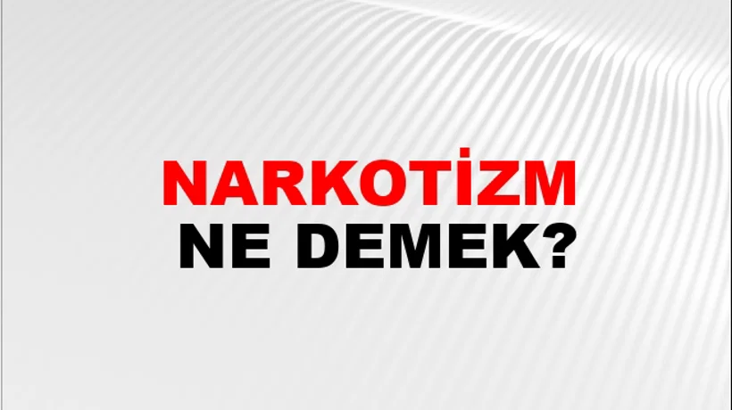 Narkotizm Narkotizm