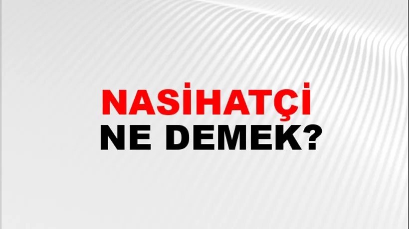 Nasihatçi Nasihatçi