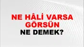 Ne Hâli Varsa Görsün