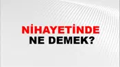 Nihayetinde