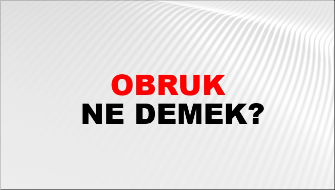 Obruk