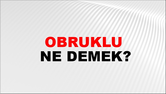 Obruklu