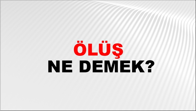 Ölüş