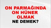 On Parmağında On Hüner (Veya marifet) olmak