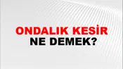 Ondalık Kesir