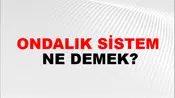 Ondalık Sistem