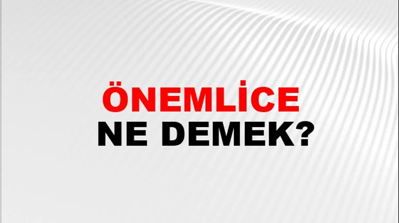Önemlice Önemlice