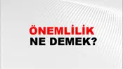 Önemlilik