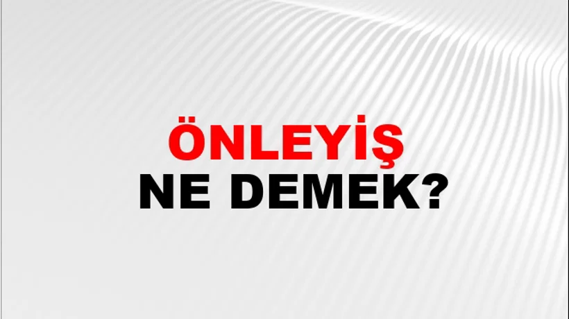 Önleyiş Önleyiş