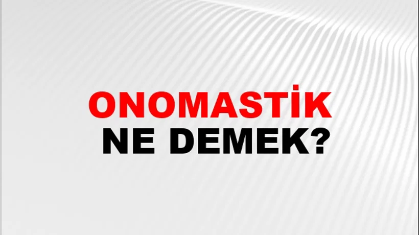 Onomastik Onomastik