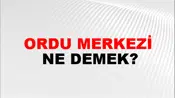 Ordu Merkezi