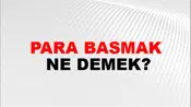 Para Basmak