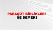Paraşüt Birlikleri