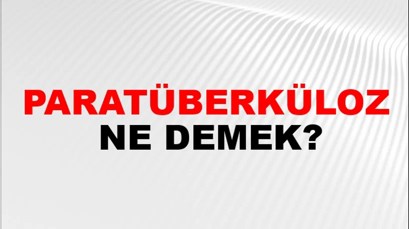 Paratüberküloz Paratüberküloz