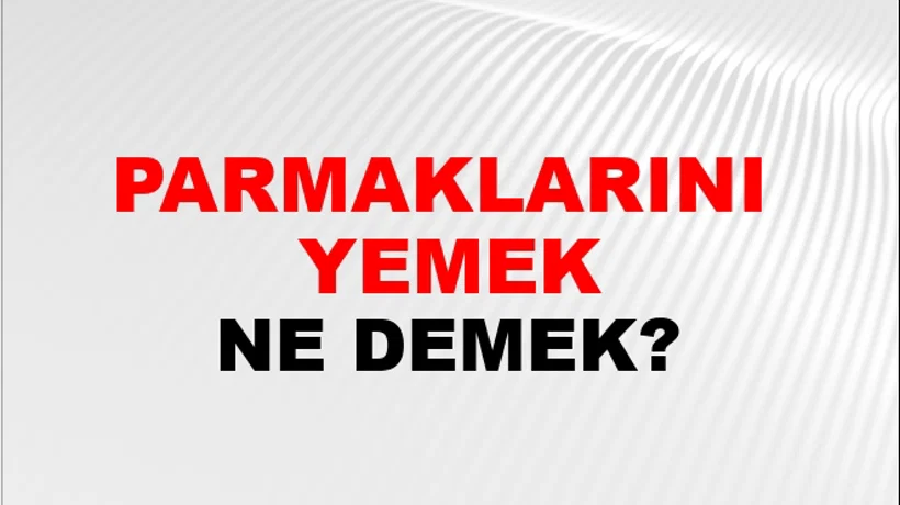 Parmaklarını (Birlikte) yemek Parmaklarını (Birlikte) yemek