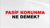 Pasif Korunma