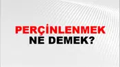 Perçinlenmek