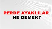 Perde Ayaklılar