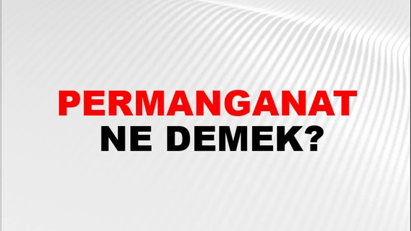 Permanganat Permanganat