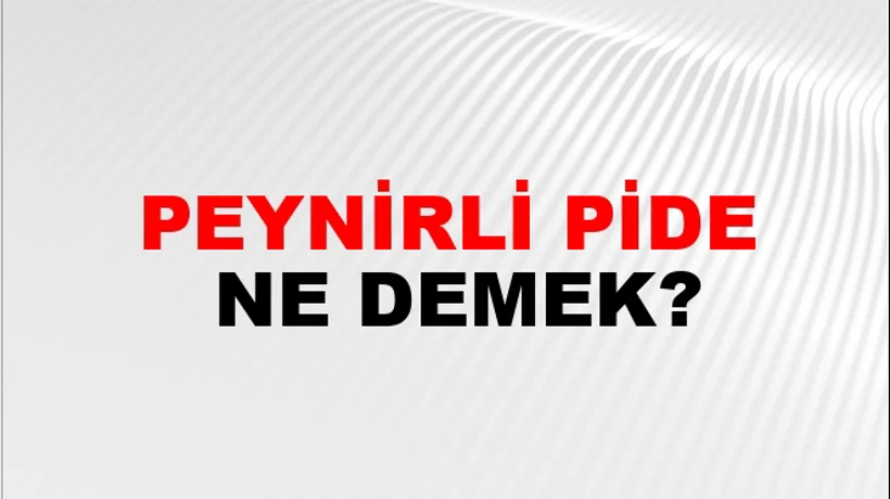 Peynirli Pide Peynirli Pide
