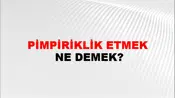 Pimpiriklik Etmek