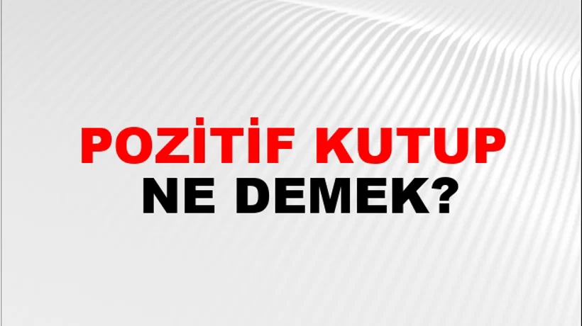 Pozitif Kutup Pozitif Kutup