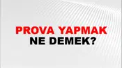 Prova Yapmak