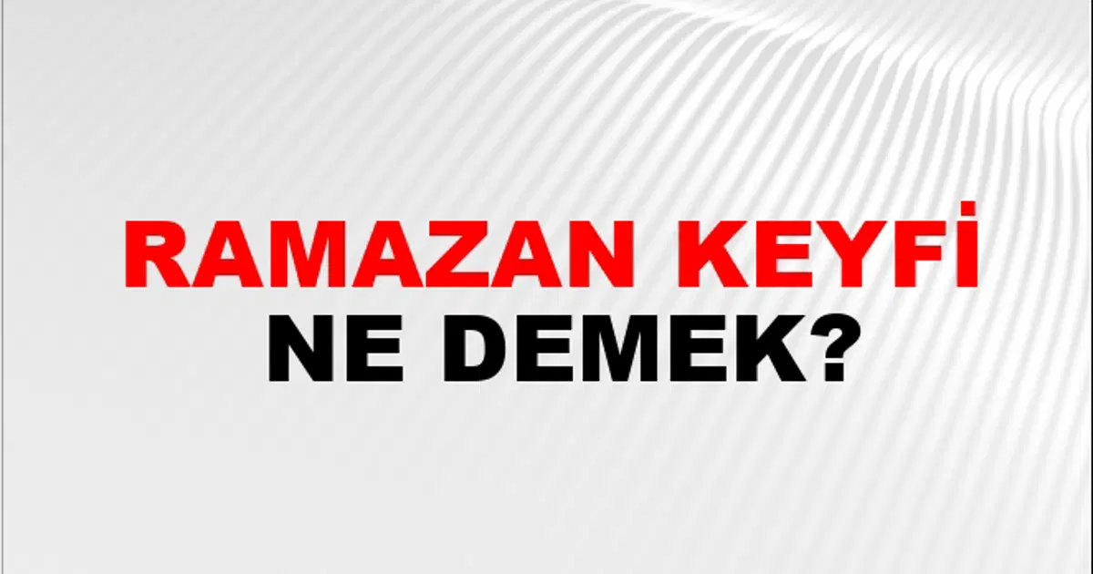 Ramazan Keyfi Nasıl Yazılır? | NTV Haber