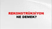 Rekonstrüksiyon
