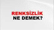 Renksizlik